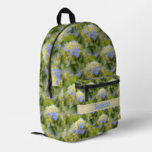 Blue Hydrangea Flower Pattern Personalised