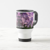 Blue Hydrangea Flower Personalised