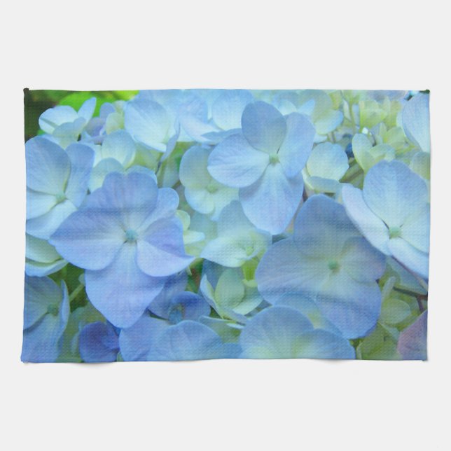 Blue Hydrangea Flowers Kitchen Towels custom (Horizontal)