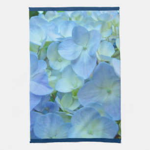 Blue Hydrangea Flowers Kitchen Towels Floral