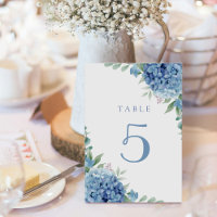 blue hydrangea flowers table 5
