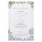 Blue Hydrangea Framed Wedding Paper Program