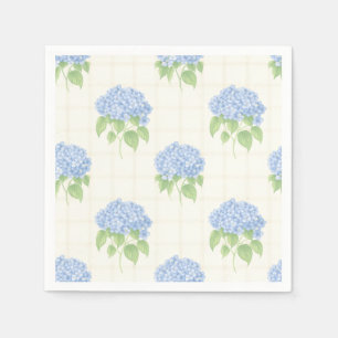 Blue Hydrangea Garden Party Cocktail Napkins