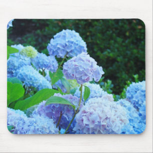 Blue Hydrangea Gardens mousepad Floral Flowers