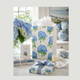 Blue Hydrangea Gift Bag | Duck Egg Botanical