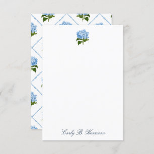 Blue Hydrangea Grandmillennial Personlized Invitation