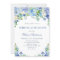 Blue Hydrangea Greenery Watercolor Bridal Luncheon