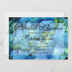 Blue Hydrangea Invitation