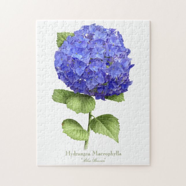 Blue Hydrangea Jigsaw Puzzle (Vertical)