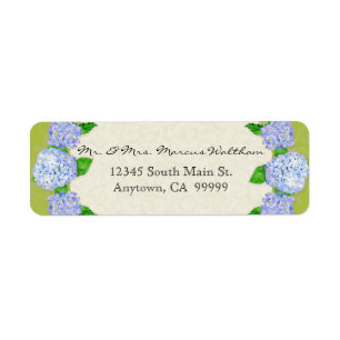 Blue Hydrangea Lace Floral Formal Elegant Business