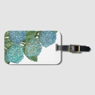 Blue Hydrangea Luggage Tag
