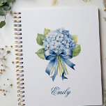 Blue Hydrangea Maid of Honour Proposal Planner<br><div class="desc">Searching for the ideal Maid of Honour gift? Look no further than our personalised planner with stunning blue hydrangea artwork. This isn’t just a planner; it’s a gift of organisation and memories waiting to be made. With ample space for notes, schedules, and personal touches, this planner becomes a trusted companion...</div>