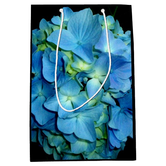 Blue Hydrangea Medium Gift Bag (Front)