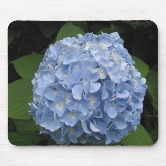 Blue Hydrangea Mouse Mat (Front)