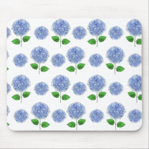 Blue Hydrangea Mouse Pad Mat