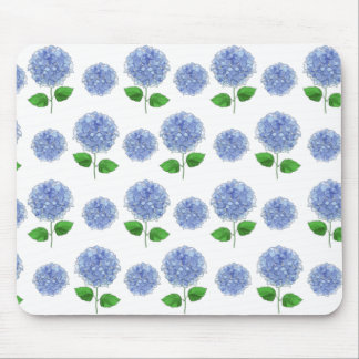 Blue Hydrangea Mouse  Pad Mat