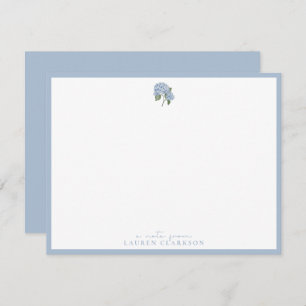 Blue Hydrangea Note Card