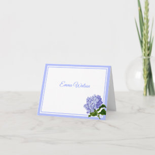 Blue Hydrangea Note Card