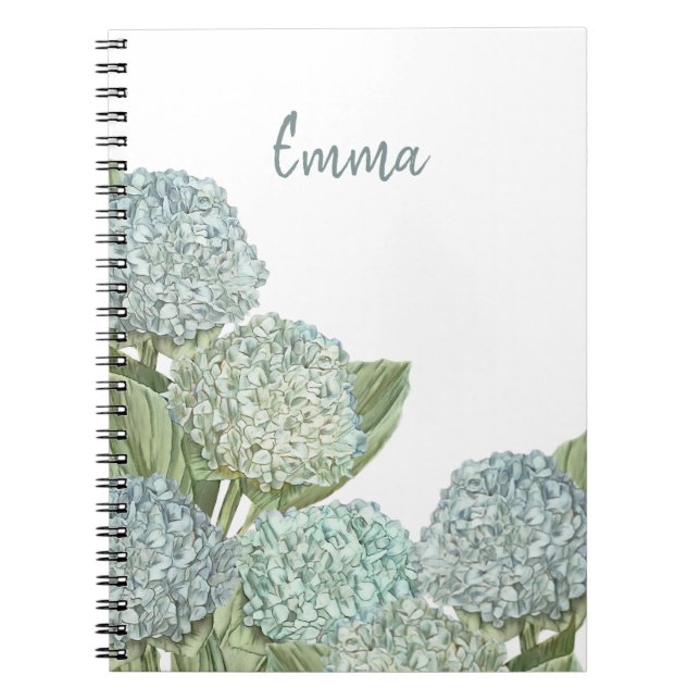 Blue Hydrangea Notebook (Front)