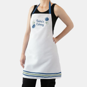 Blue Hydrangea Personalised Apron