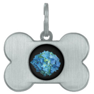 Blue Hydrangea Pet Tag