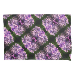 Blue Hydrangea Petals Abstract Art Pattern Pillowcase