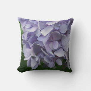 Blue Hydrangea Petals Close Up   Cushion