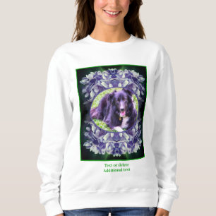 Blue Hydrangea Petals Frame Create Your Own Photo Sweatshirt