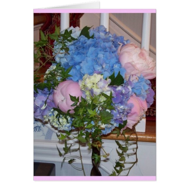 Blue Hydrangea Pink Peonies (Front)