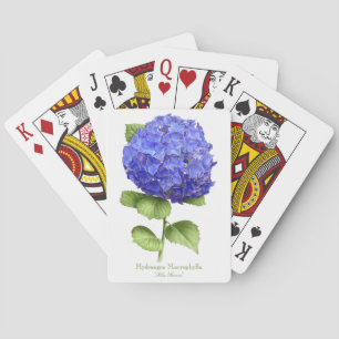 Blue Hydrangea Playing Cards