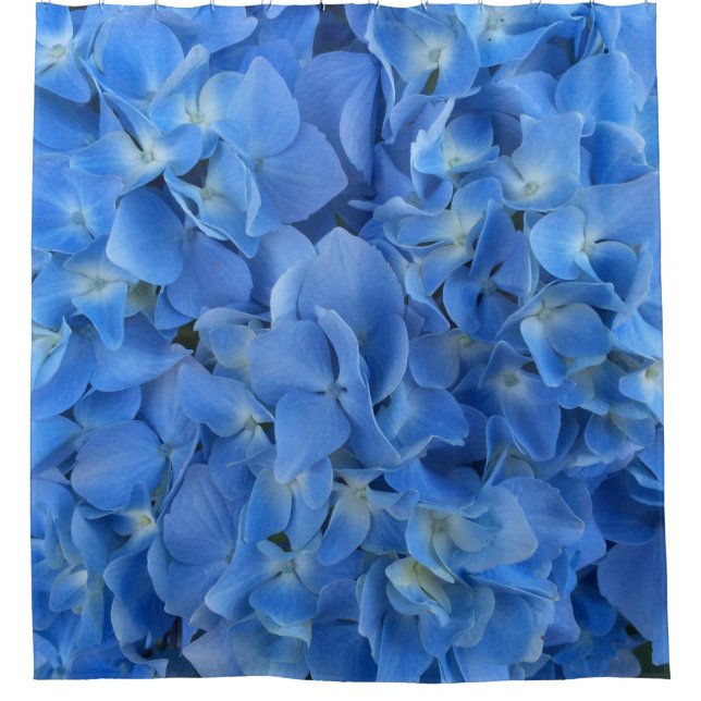Blue Hydrangea Shower Curtain (Front)