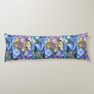 Blue Hydrangea Shrub Artistic Bossom Body Cushion