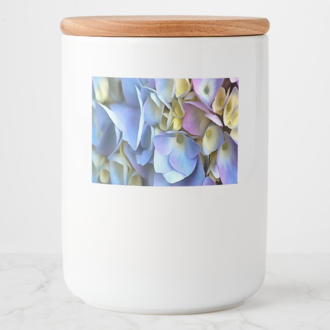 Blue Hydrangea Shrub Artistic Bossom Food Label (Front)