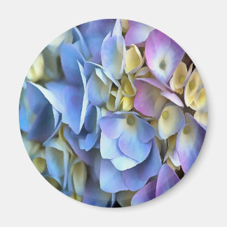 Blue Hydrangea Shrub Artistic Bossom Magnet