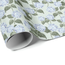 Blue Hydrangea Summer Garden Linen Texture