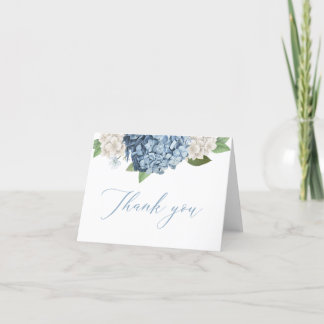 Blue Hydrangea Thank You Cards