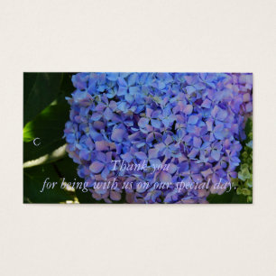 Blue Hydrangea Thank you Gift Tag