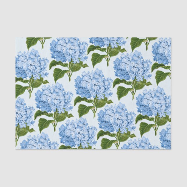Blue Hydrangea Tissue Paper (Front)