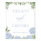Blue Hydrangea Treats and Favours Wedding