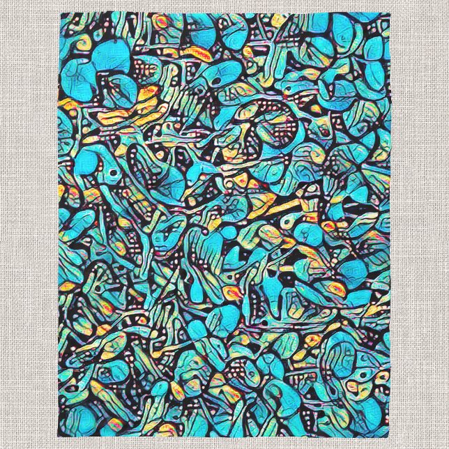 Blue Hydrangea Urban Art Fleece Blanket (Creator Uploaded)