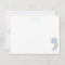Blue Hydrangea Watercolor Blooms Script