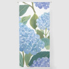 Blue Hydrangea Watercolor Floral Coastal