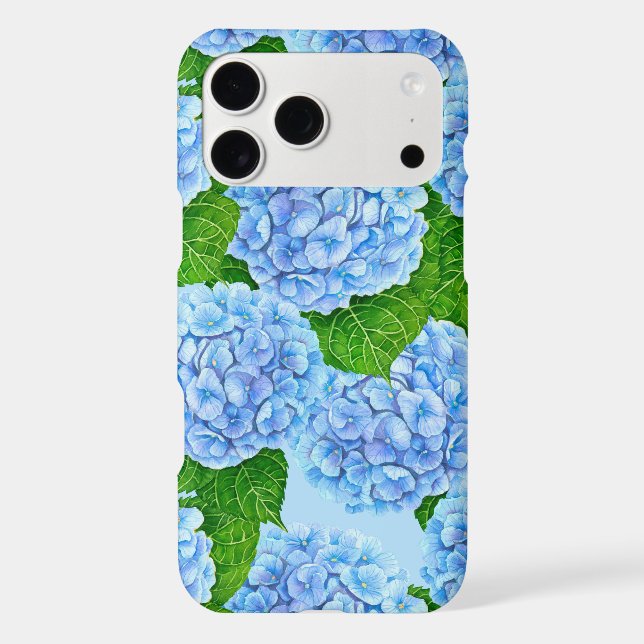 Blue hydrangea waterolor pattern (Back)