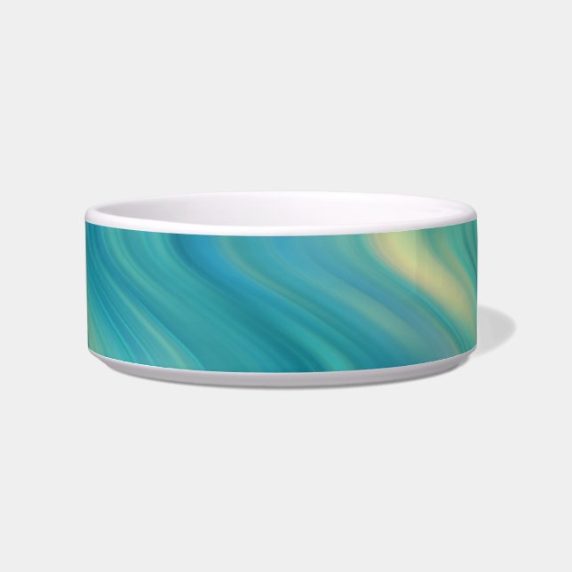 Blue Hydrangea Wavy Texture Bowl (Front)