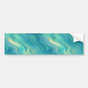Blue Hydrangea Wavy Texture Bumper Sticker