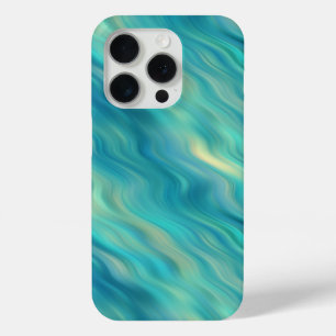 Blue Hydrangea Wavy Texture iPhone 15 Pro Case