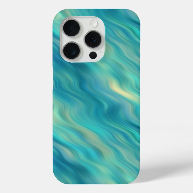 Blue Hydrangea Wavy Texture Case-Mate iPhone Case (Back)