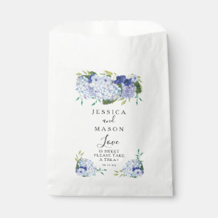 Blue Hydrangea Wedding  Favour Bags