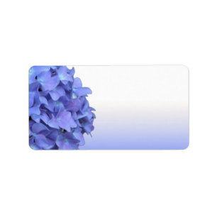 Blue Hydrangea Wedding Labels