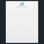 Blue Hydrangea Wedding Planning Pages<br><div class="desc">These pages feature blue hydrangea flowers. Use these pages on their own or in conjunction with the matching binder for your wedding planning notes and plans. The front side has ruled lines for your notes and the back has no lines to allow for doodling ideas and plans. These pages are...</div>